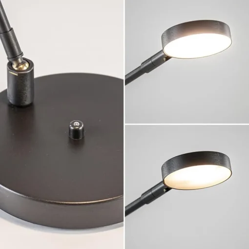 Moderne bureaulamp zwart staal met dimbaar LED>Straluma Sale