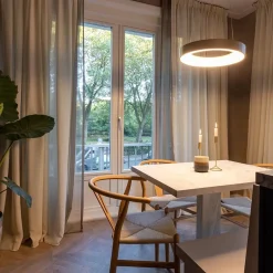 Moderne design LED hanglamp ring goud><noscript><img width=