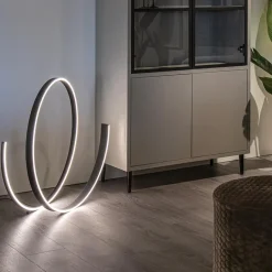 Moderne design vloerlamp LED dimbaar zwart></noscript>Straluma Outlet