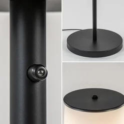 Moderne design vloerlamp zwart met opaal glas dim to warm></noscript>Straluma Clearance