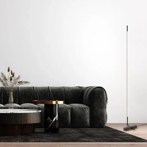 Moderne design vloerlamp zwart inclusief dimbaar LED>Straluma Online