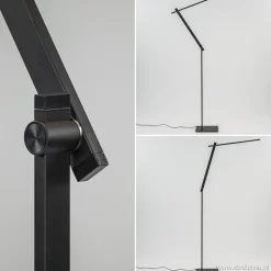Moderne design vloer/leeslamp met dimbaar LED></noscript>Straluma