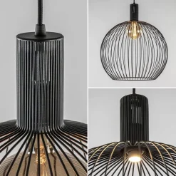 Moderne draad hanglamp mat zwart 50 cm></noscript>Straluma Best