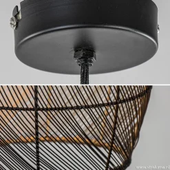 Moderne draad hanglamp Meya zwart met goud></noscript>Straluma Best
