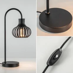 Moderne draad tafellamp onion mat zwart></noscript>Straluma