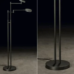 Moderne dubbele LED leeslamp antraciet></noscript>Straluma Outlet