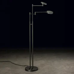 Moderne dubbele LED leeslamp antraciet></noscript>Straluma Outlet