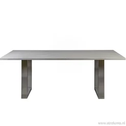 Moderne eettafel vergrijsd eiken 200x100>Straluma New