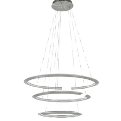 Moderne hanglamp rond met LED ringen nikkel>Straluma Hot