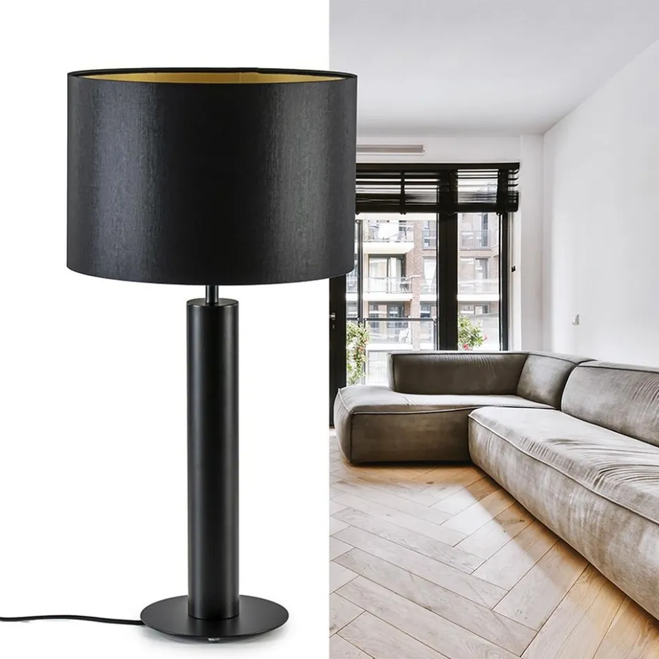 Moderne lampvoet cilinder mat zwart excl kap>Straluma