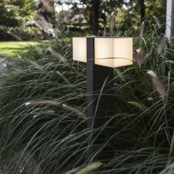 Moderne LED buitenlamp dubbele kubus op paal IP54><noscript><img width=