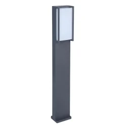 Moderne LED buitenpaal grijs rechthoek IP54>Straluma Best