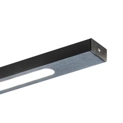 Moderne LED design hanglamp balk 200 cm zwart></noscript>Straluma