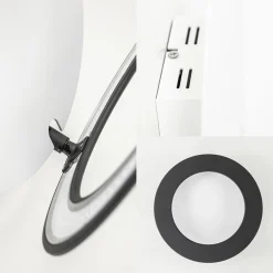 Moderne LED design lamp wit zwart verstelbaar><noscript><img width=