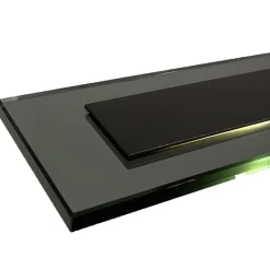 Moderne LED hanglamp balk mat zwart met smoke glas></noscript>Straluma