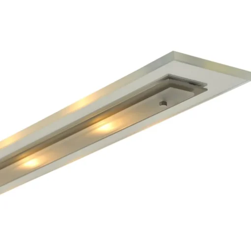 Moderne LED hanglamp nikkel met helder glas>Straluma Discount