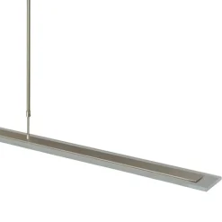 Moderne LED hanglamp nikkel met helder glas></noscript>Straluma Discount