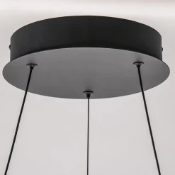 Moderne LED hanglamp zwarte ring 80 cm></noscript>Straluma Best