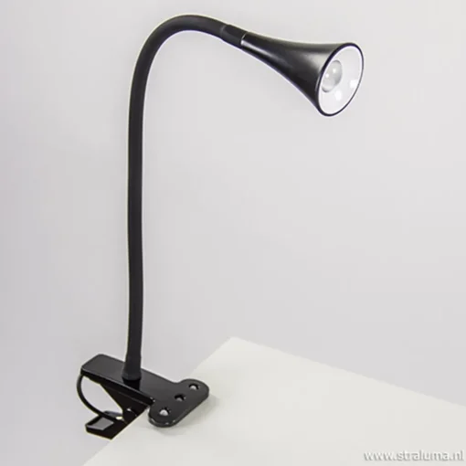 Moderne LED klemspot leeslamp zwart>Straluma New