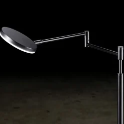 Moderne LED leeslamp vloerlamp zwart dimbaar>Straluma Outlet