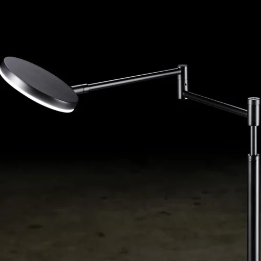 Moderne LED leeslamp vloerlamp zwart dimbaar>Straluma Outlet