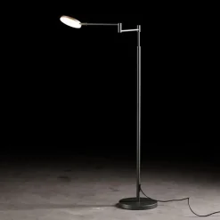 Moderne LED leeslamp vloerlamp zwart dimbaar></noscript>Straluma Outlet