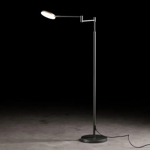 Moderne LED leeslamp vloerlamp zwart dimbaar>Straluma Outlet