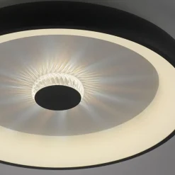 Moderne LED plafondlamp met kristaleffect zwart></noscript>Straluma Hot