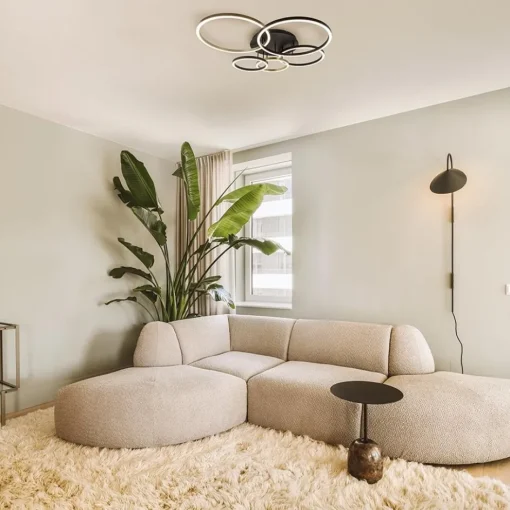 Moderne LED plafondlamp ringen zwart/goud dimbaar>Straluma Hot