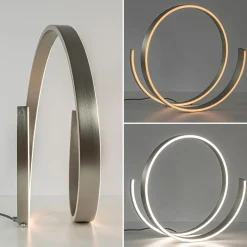 Moderne LED tafellamp nikkel met dim to warm functie></noscript>Straluma Hot