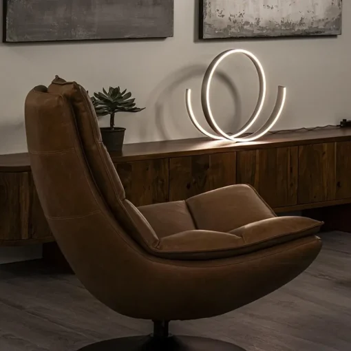 Moderne LED tafellamp nikkel met dim to warm functie>Straluma Hot