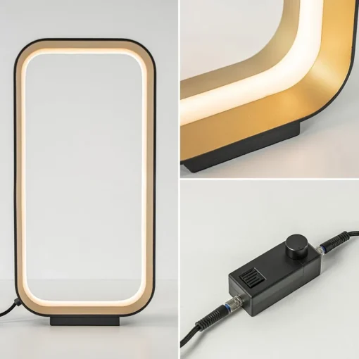 Moderne LED tafellamp zwart/goud klein>Straluma Clearance