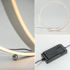 Moderne LED vloerlamp nikkel dimbaar></noscript>Straluma Clearance