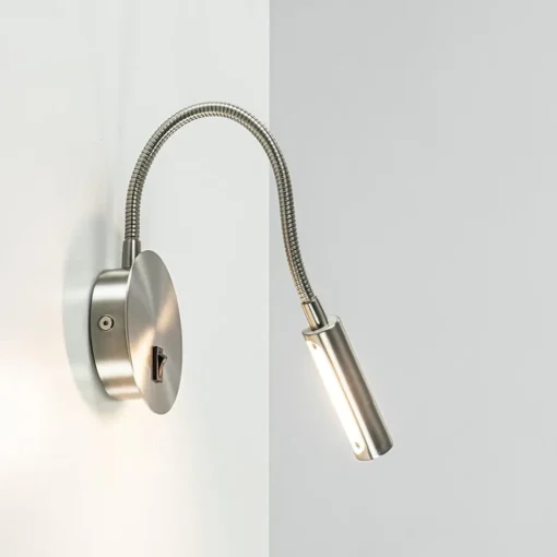 Moderne LED wandlamp nikkel met flexibele arm>Straluma Sale