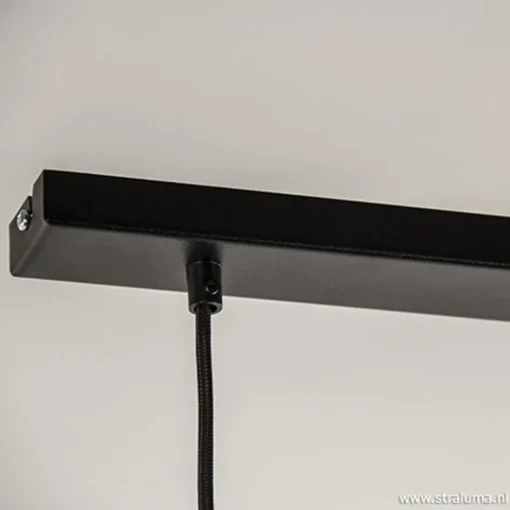 Moderne 3-lichts hanglamp zwart metaal>Straluma Clearance