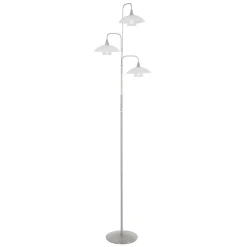 Moderne 3-lichts LED vloerlamp geborsteld staal>Straluma Discount