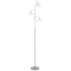 Moderne 3-lichts LED vloerlamp geborsteld staal>Straluma Discount