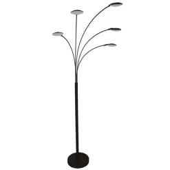 Moderne 5-lichts LED vloerlamp zwart>Straluma