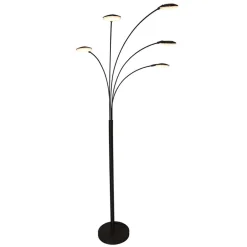 Moderne 5-lichts LED vloerlamp zwart>Straluma