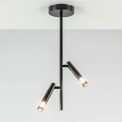 Moderne 2-lichts opbouwspot zwart G9>Straluma Clearance