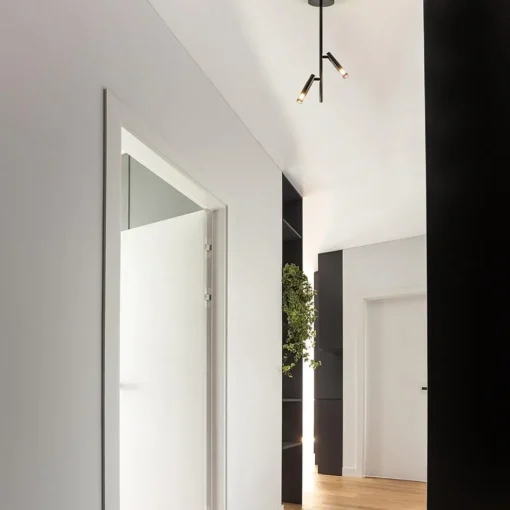 Moderne 2-lichts opbouwspot zwart G9>Straluma Clearance
