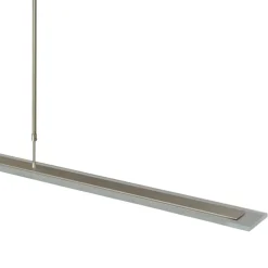 Moderne nikkel LED hanglamp met helder glas dimbaar><noscript><img width=