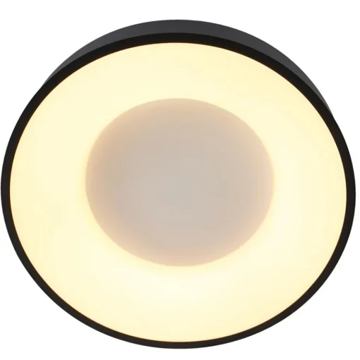 Moderne plafondlamp zwart met geïntegreerd LED>Straluma Best