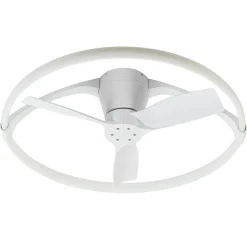 Moderne plafondventilator wit inclusief LED en remote>Straluma Best