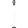 Moderne staande lamp met draad kap mat zwart>Straluma Clearance