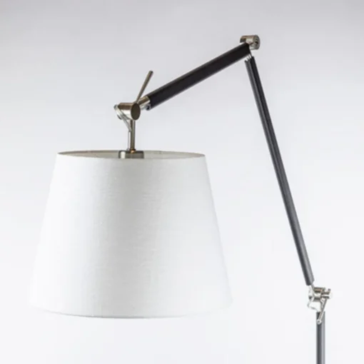 Moderne staande lamp staal met zwart>Straluma Online