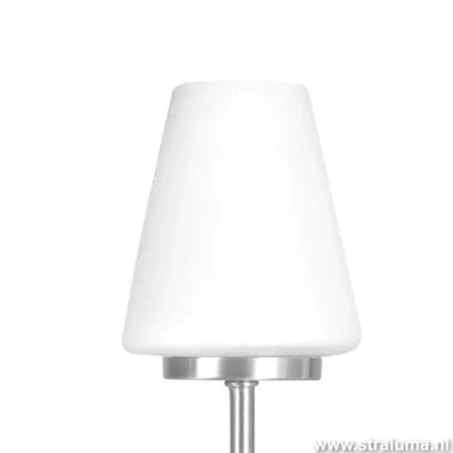 Moderne tafellamp staal/glas met dimmer>Straluma Online