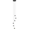 Moderne videlamp zwart met dimbaar LED 6-lichts>Straluma Online