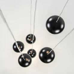 Moderne videlamp zwart met dimbaar LED 6-lichts></noscript>Straluma Online