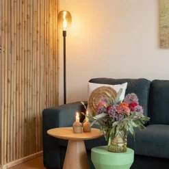 Moderne vloerlamp mat zwart exclusief lichtbron></noscript>Straluma Clearance